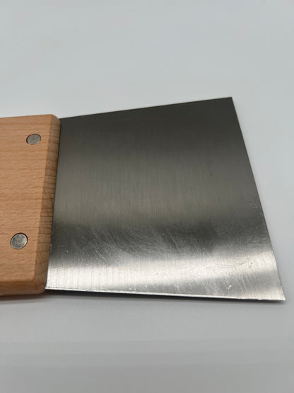 FSC Spachtel 12 cm mit Holzgriff, Edelstahl