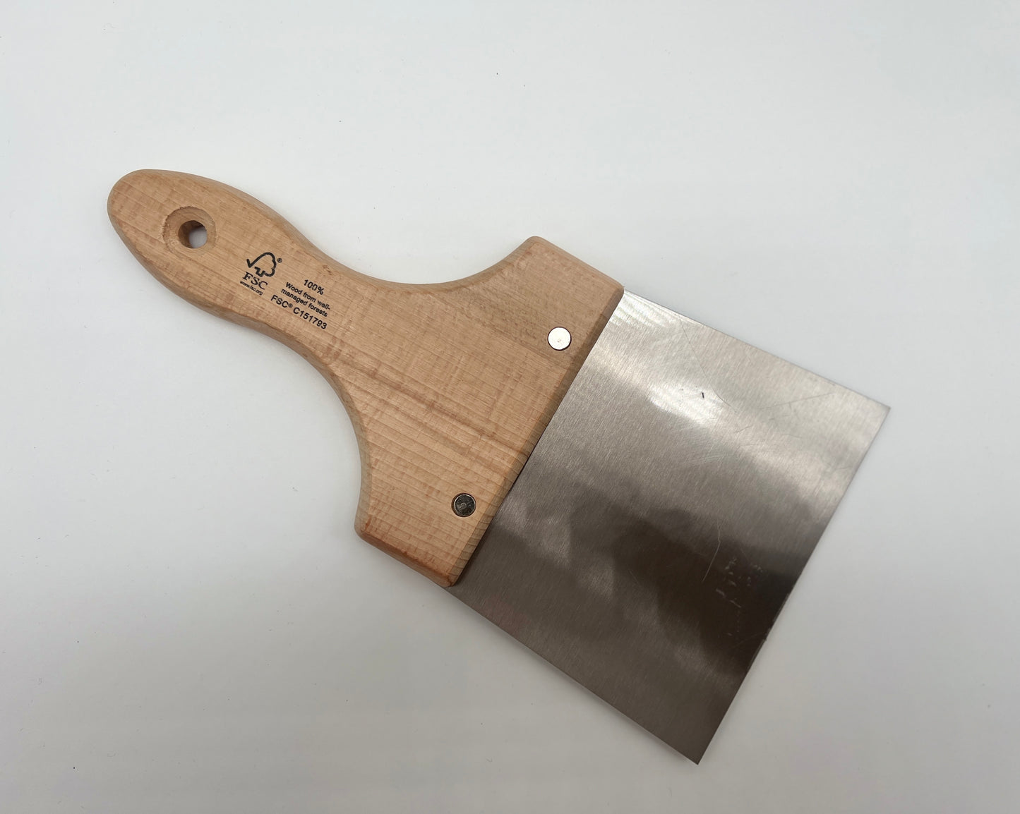 FSC Spachtel 14 cm mit Holzgriff, Edelstahl