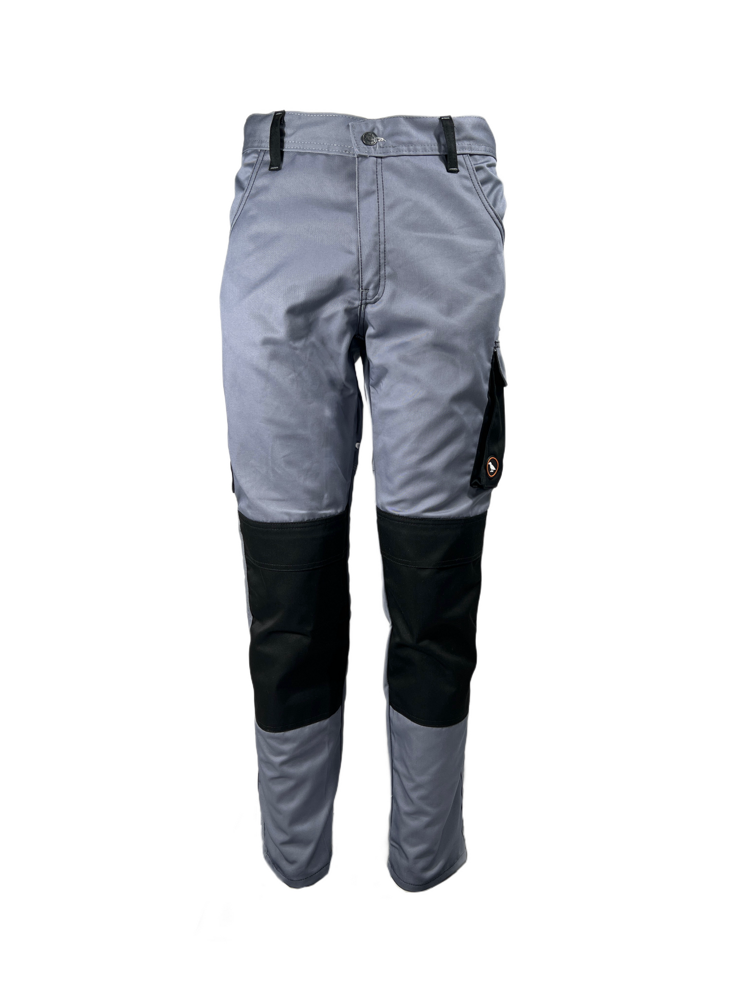 Vorderansicht einer grauen Arbeitshose