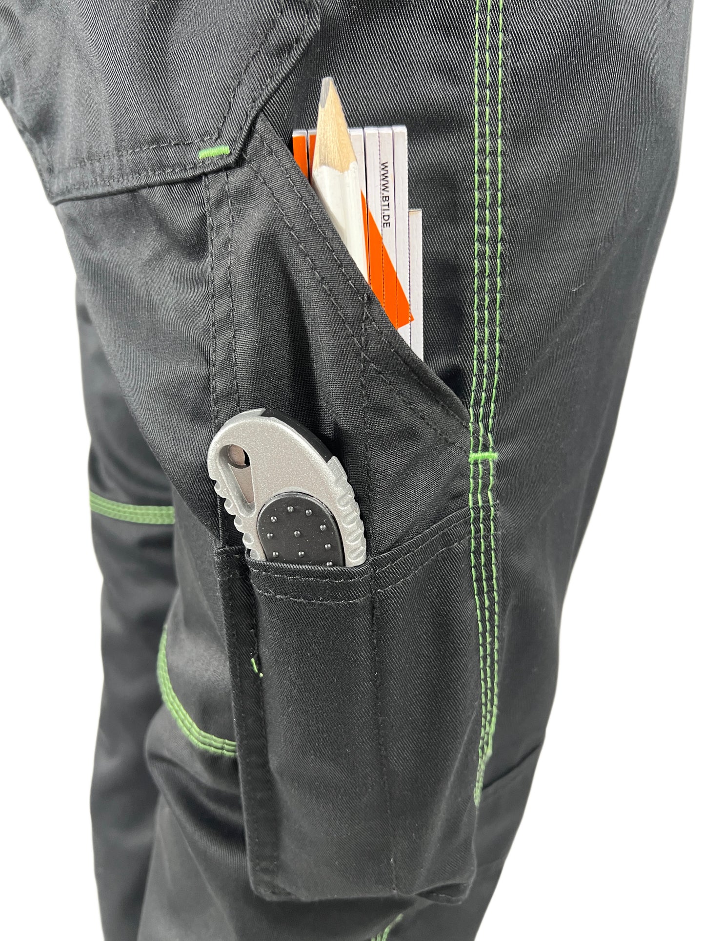 Zollstocktasche der schwarzen Arbeitshose 